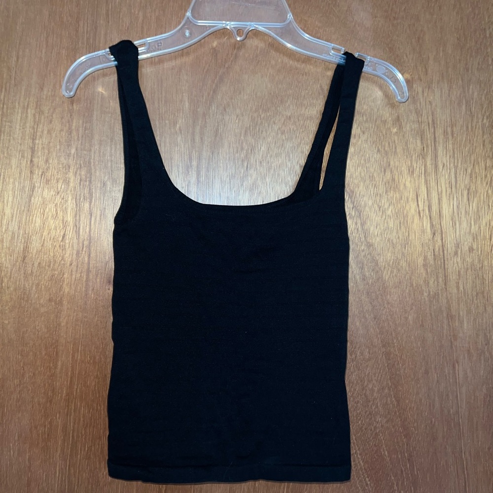 Free people intimately square neck seamless textured tank top